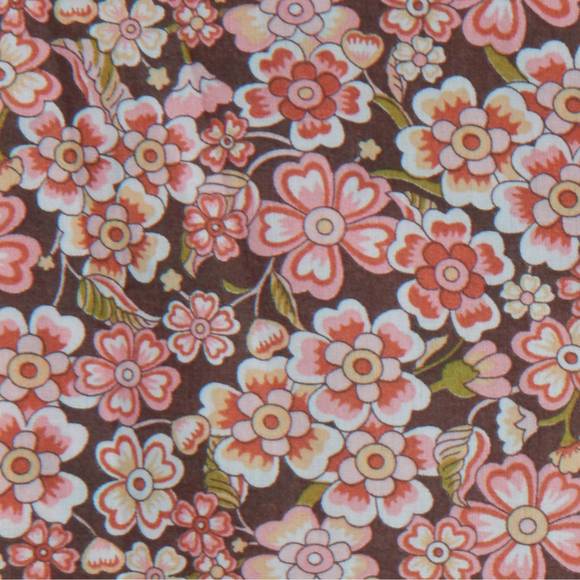 NEW THE SLEEP CODE liberty print floral cotton classic long pj set in anoki rose - Picture 4 of 4